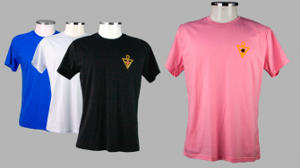 Camiseta Triangulo Rosacruz - Rosa