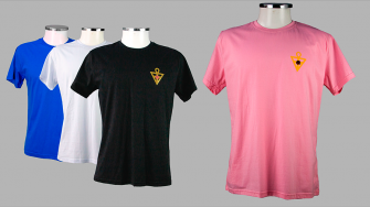 Camiseta Triangulo Rosacruz - Preta